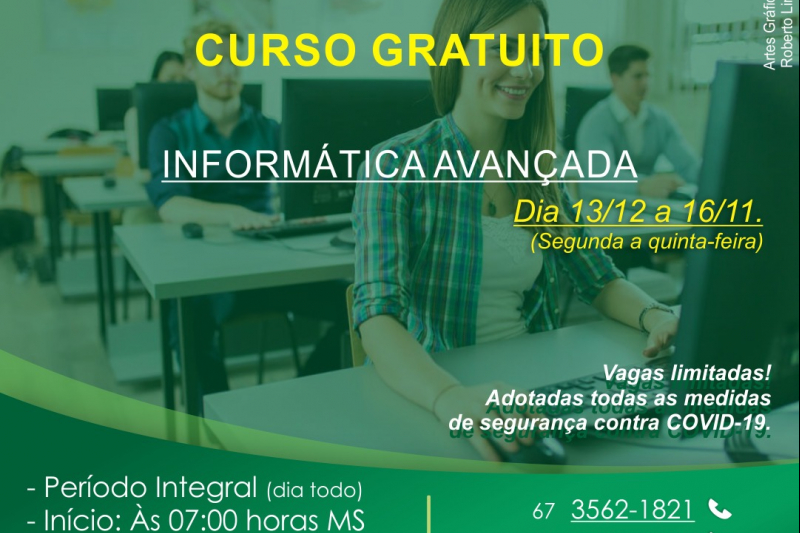 Curso Gratuito de Informática Avançada Online